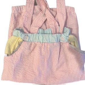 💛VINTAGE OVERALLS SEERSUCKER MULTICOLOR💛